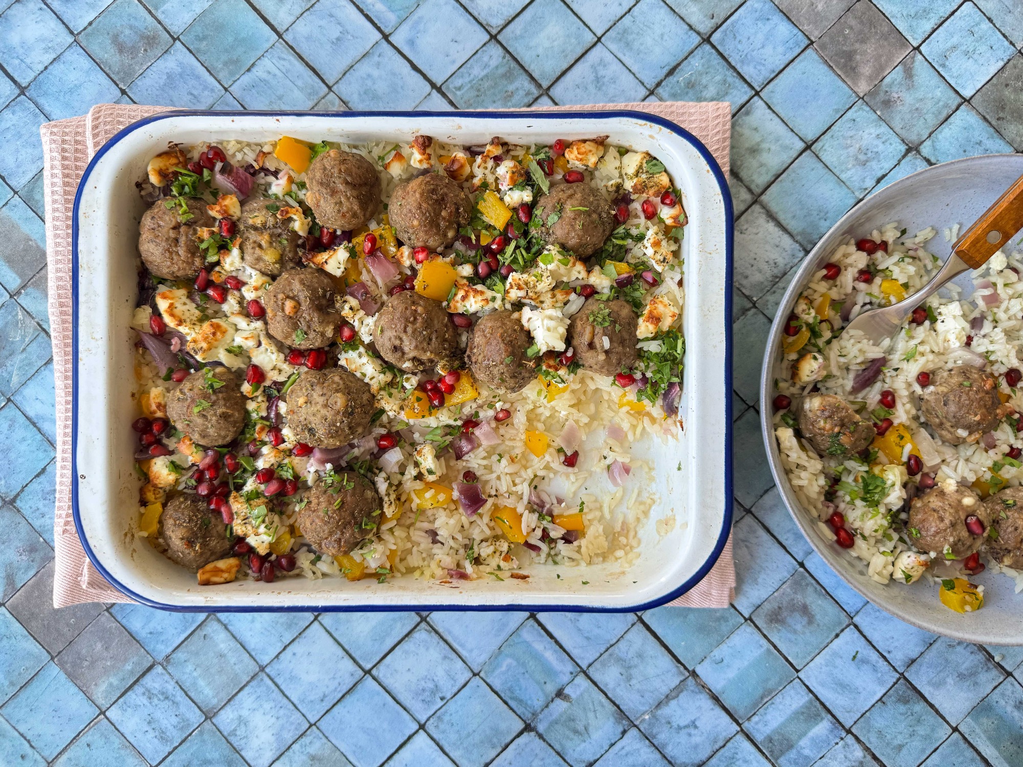 All In One Greek Style Lamb Meatballs