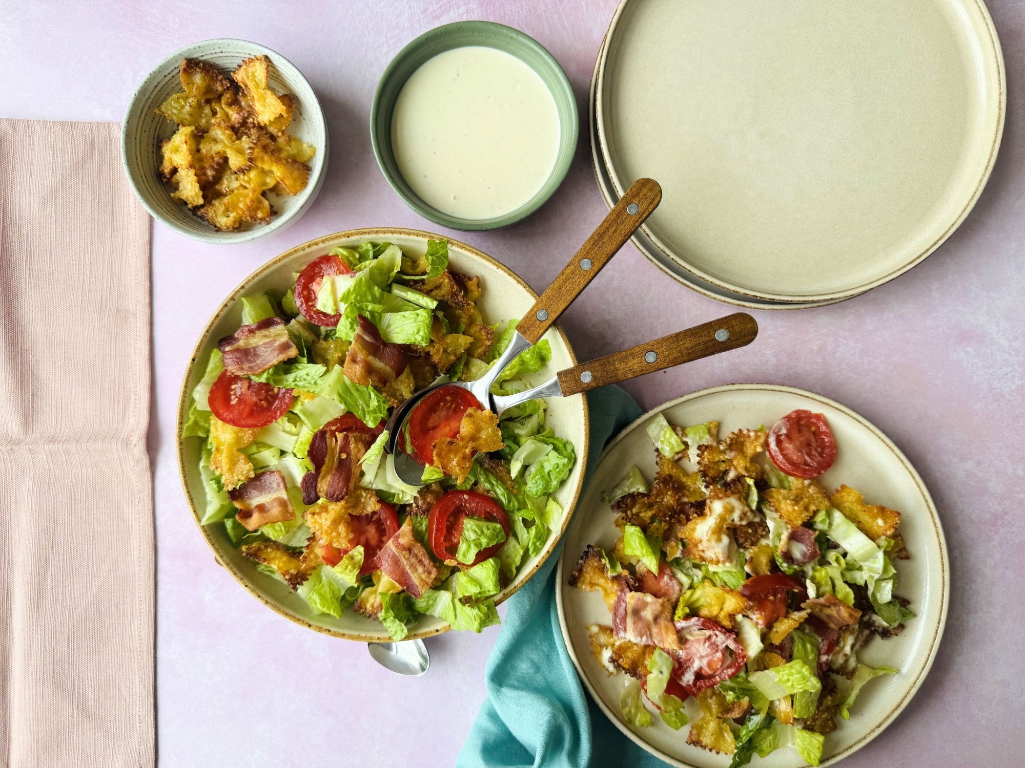 BLT Crunchy Pasta Salad