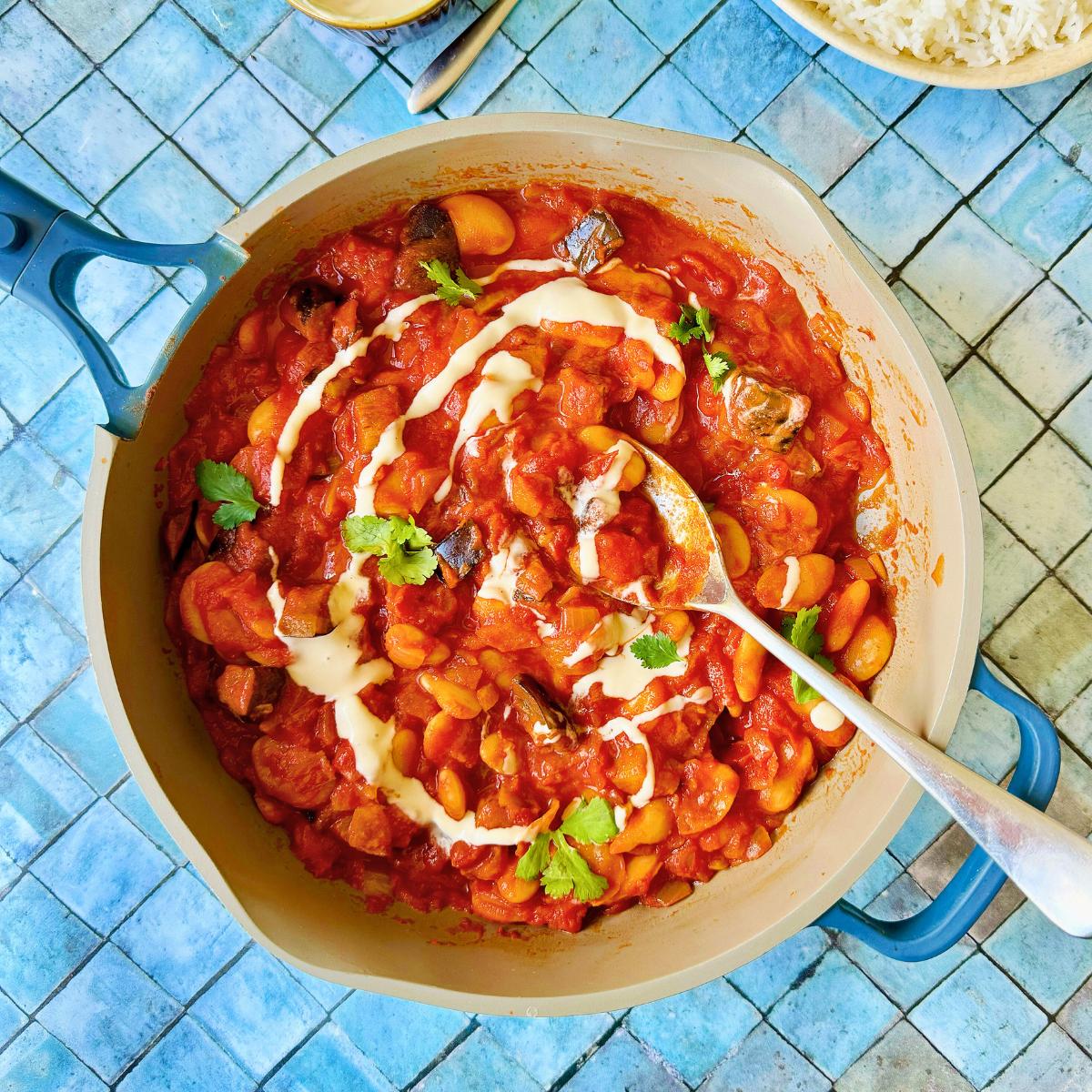 Butter Bean & Aubergine Ragu