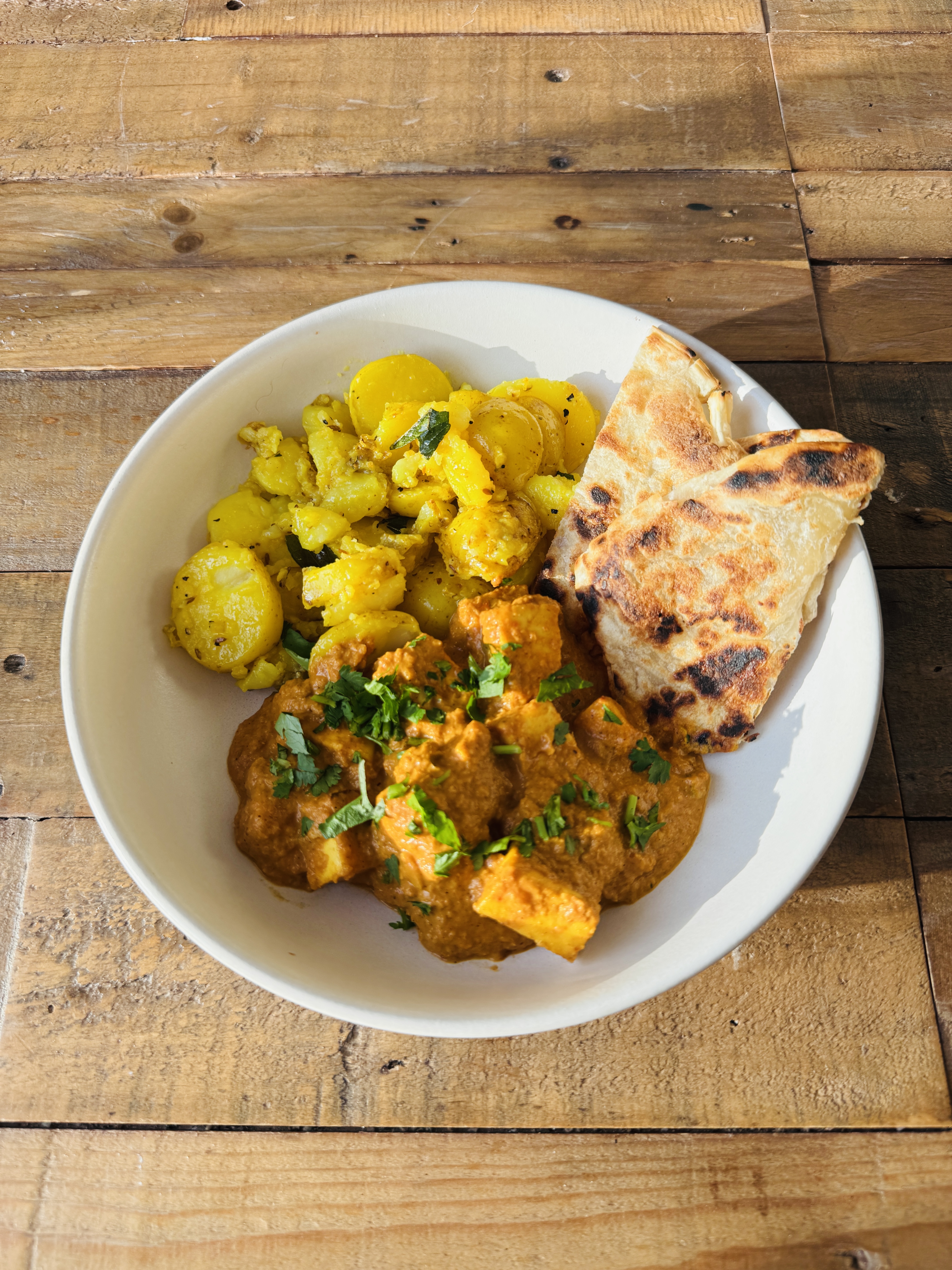 Butter Paneer & Turmeric Black Pepper Potatoes
