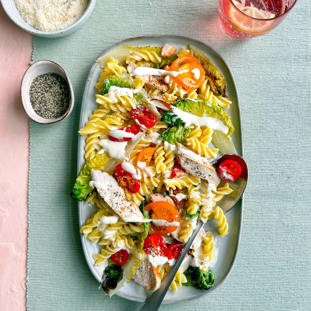 Chicken Caesar Pasta Salad