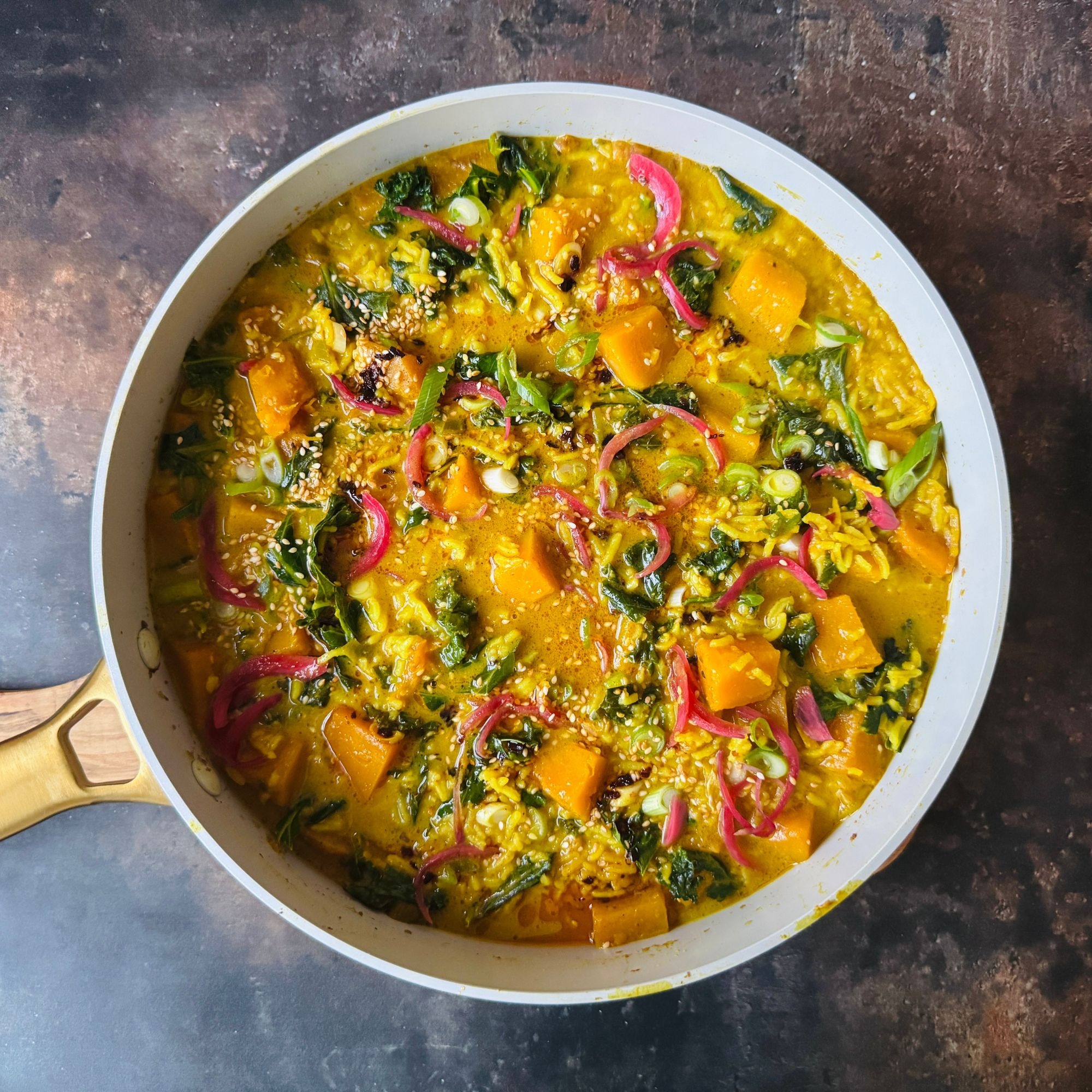 Golden Glow Squash & Brothy Rice