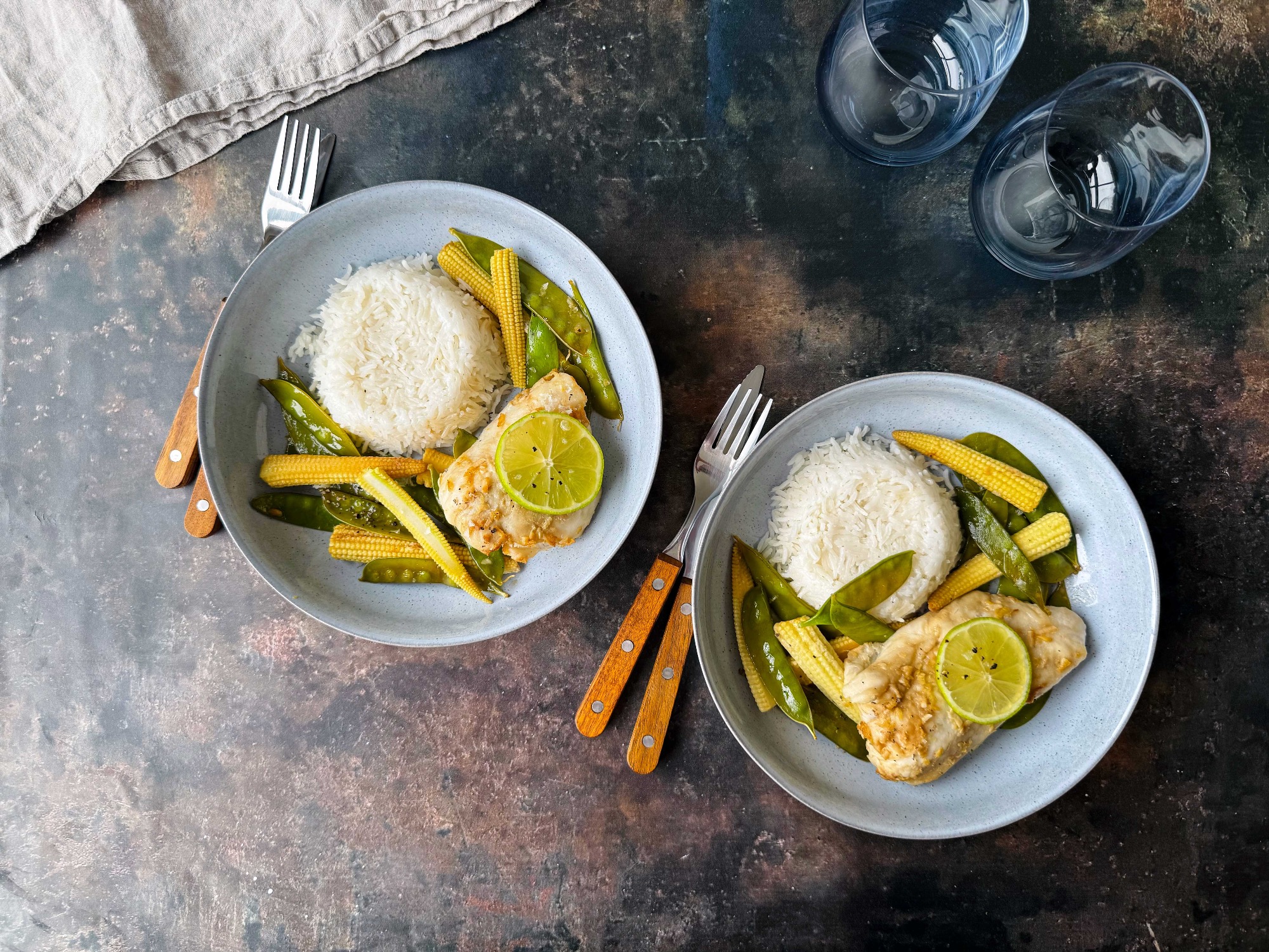 Easy Asian Style Fish Parcels