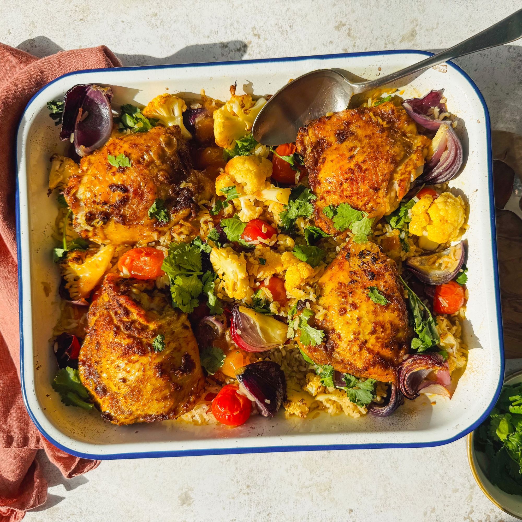 Easy Chicken Tikka & Wholegrain Rice Bake