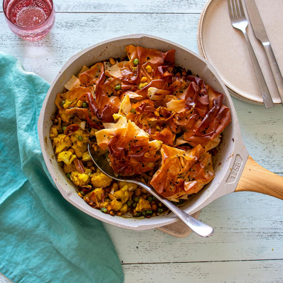 Filo Frying Pan Samosa Pie