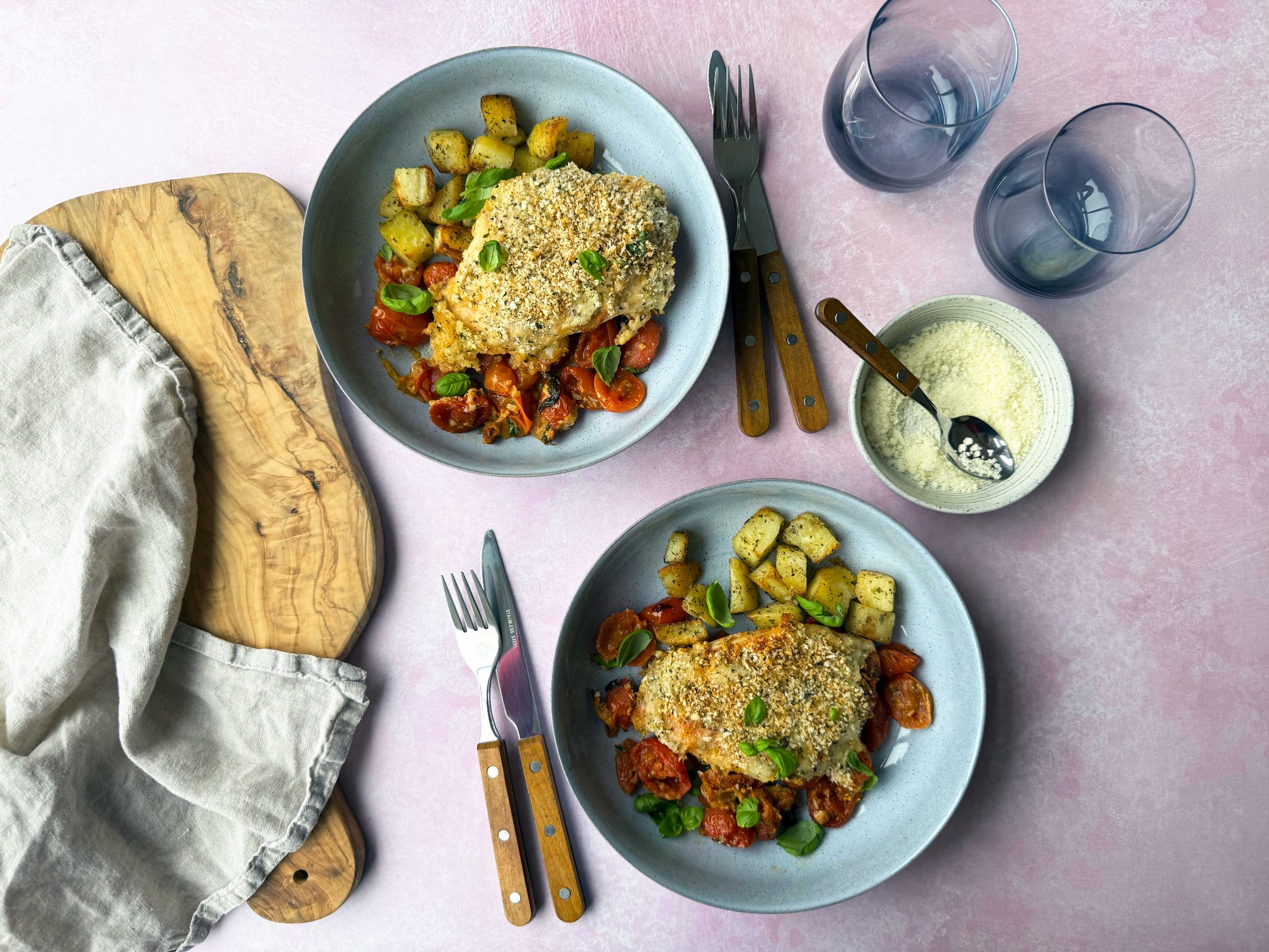 Gochujang Chicken Parm & Crispy Potatoes