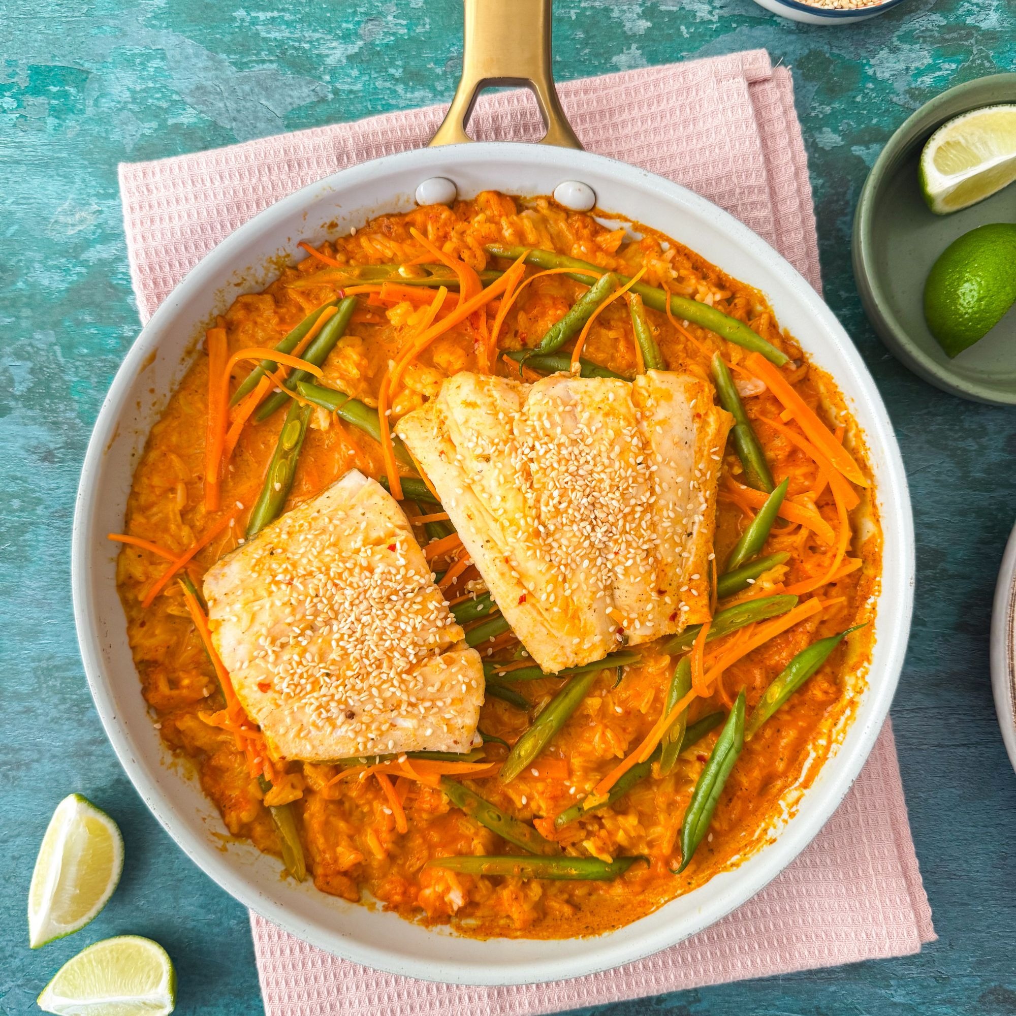 Speedy Golden Thai Coconut Cod Curry