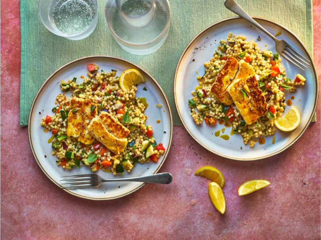 Smoky Grilled Halloumi Salad