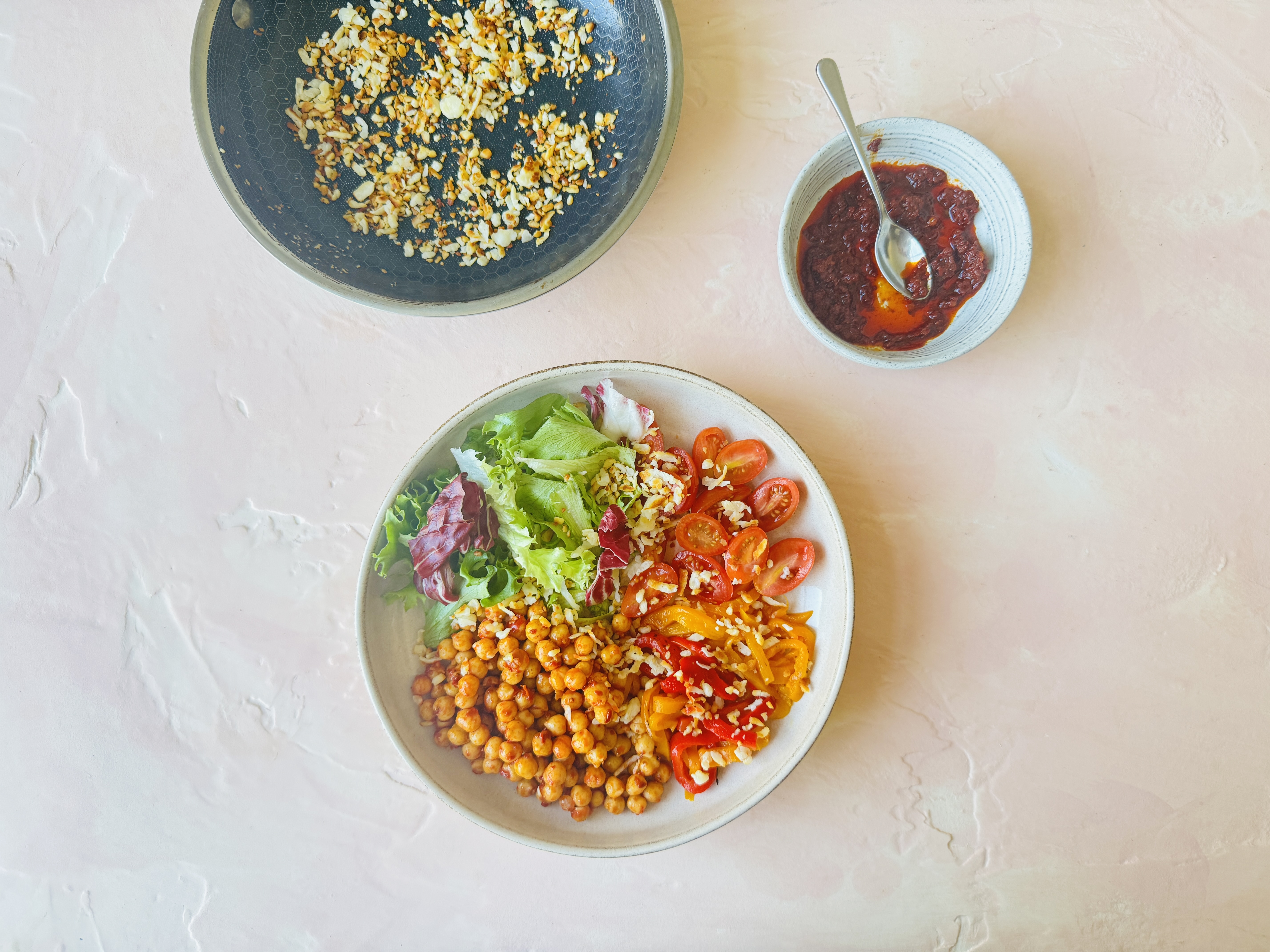 Halloumi Harissa Rainbow Bowls