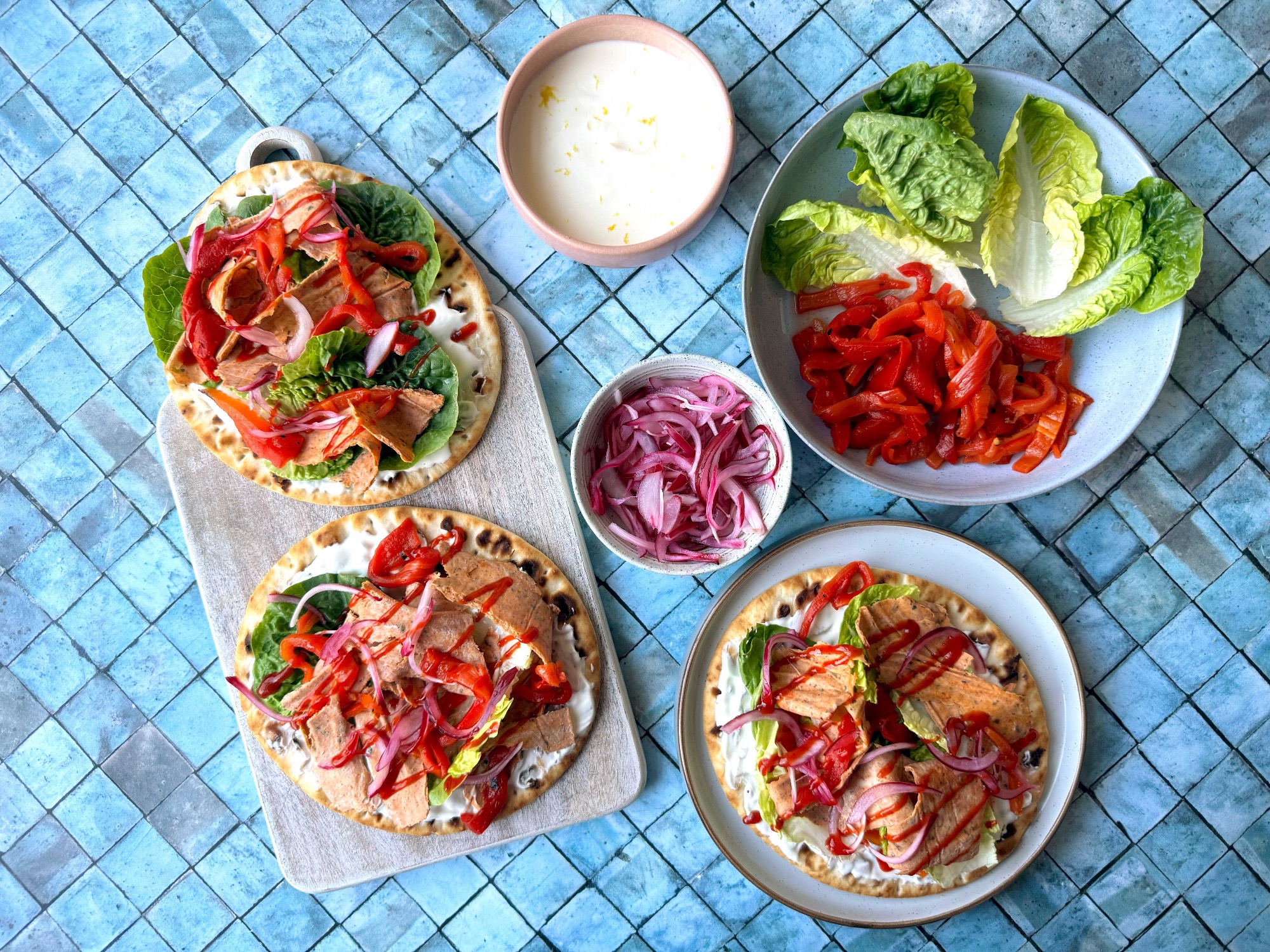 Healthier Chicken Doner Kebabs