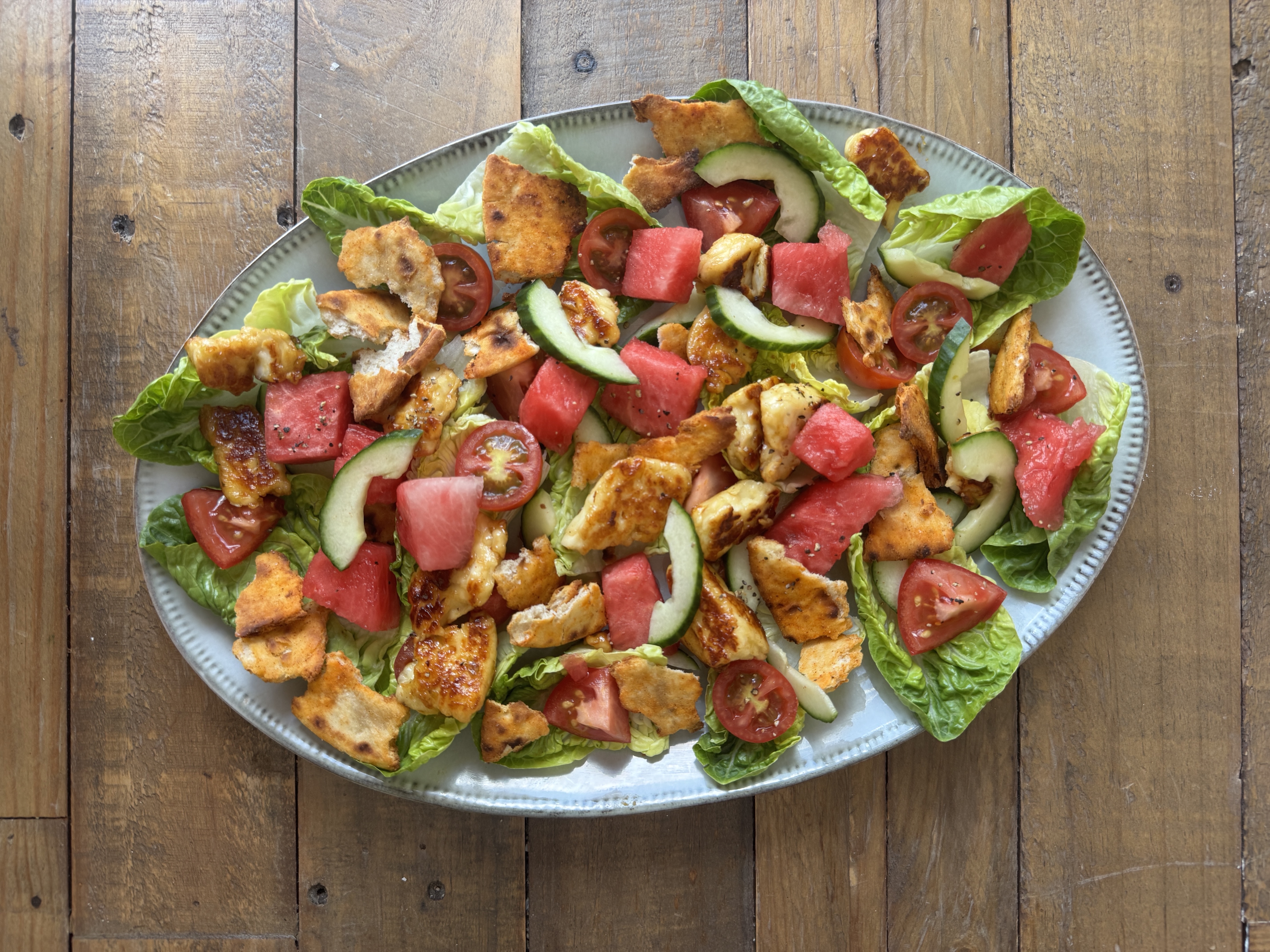 Hot Honey Halloumi & Watermelon Salad