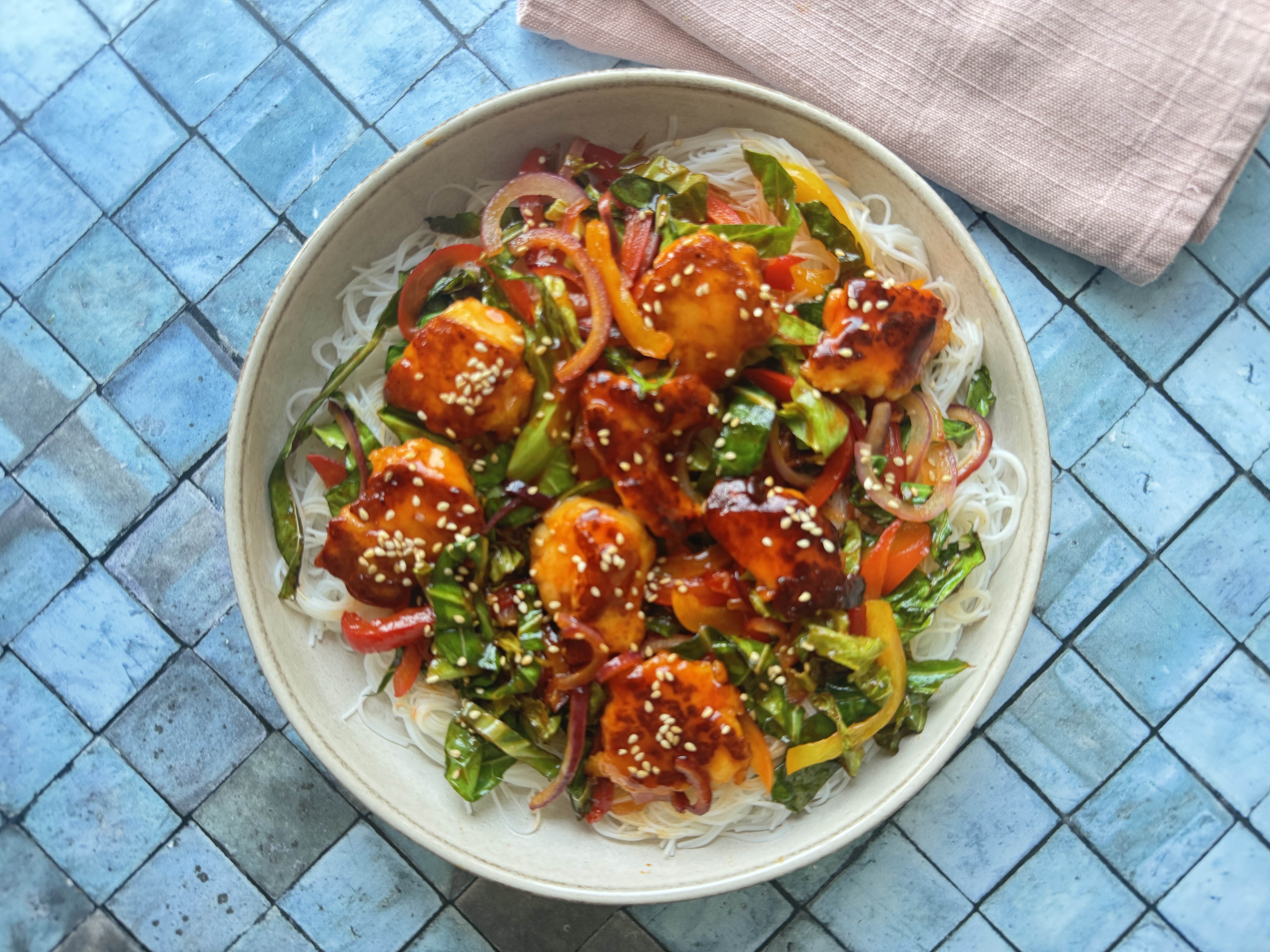 Sweet & Sour Halloumi Stir Fry