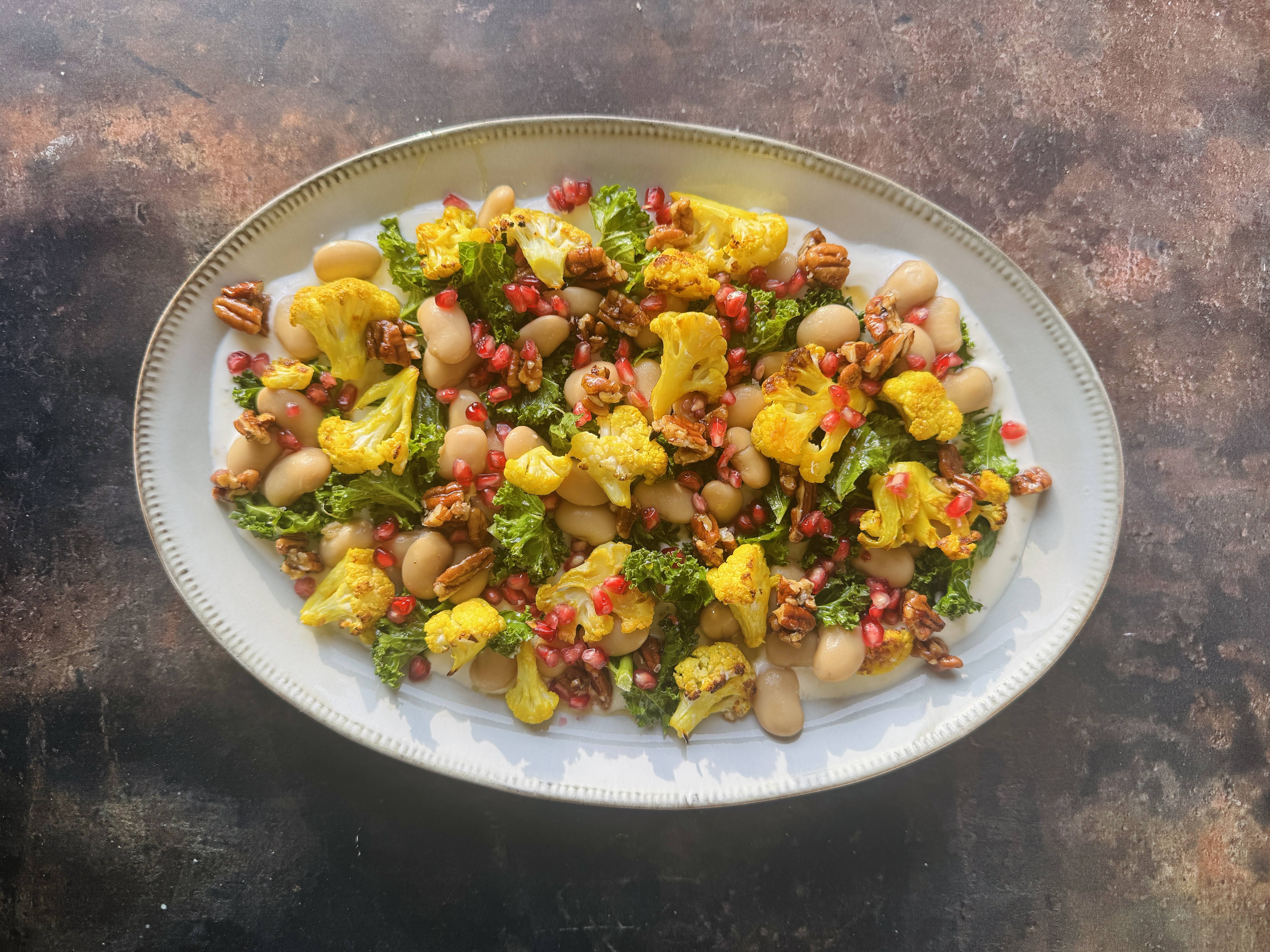 Loaded Festive Beans With Cauliflower