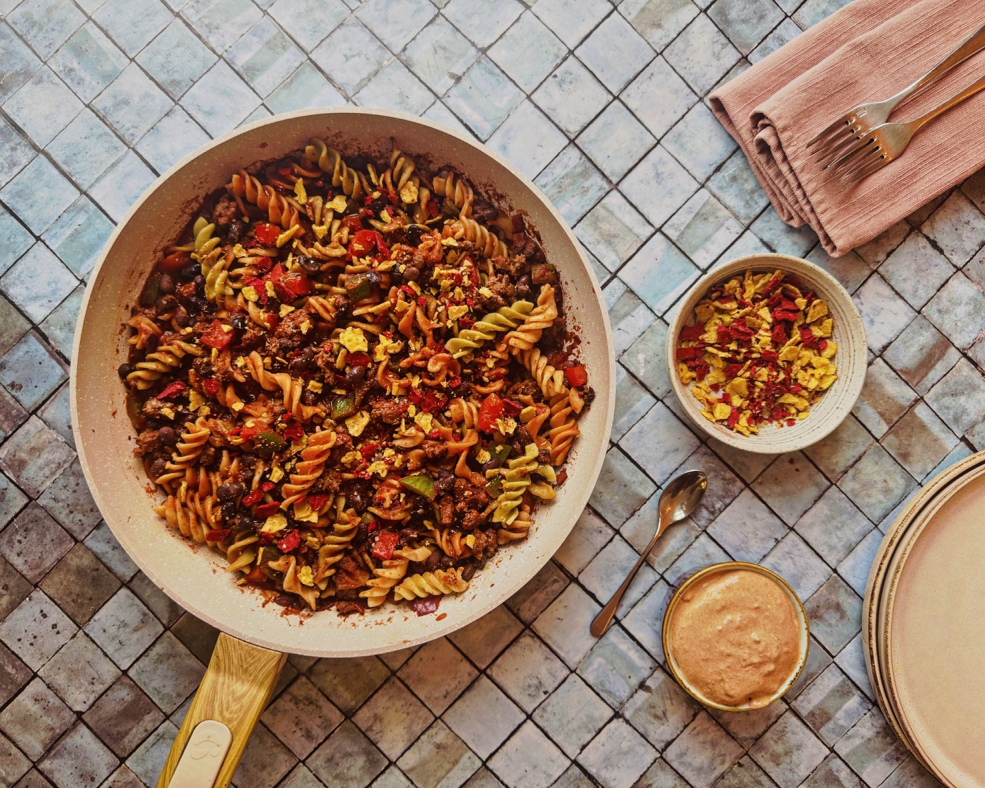 Loaded Taco Style Pasta