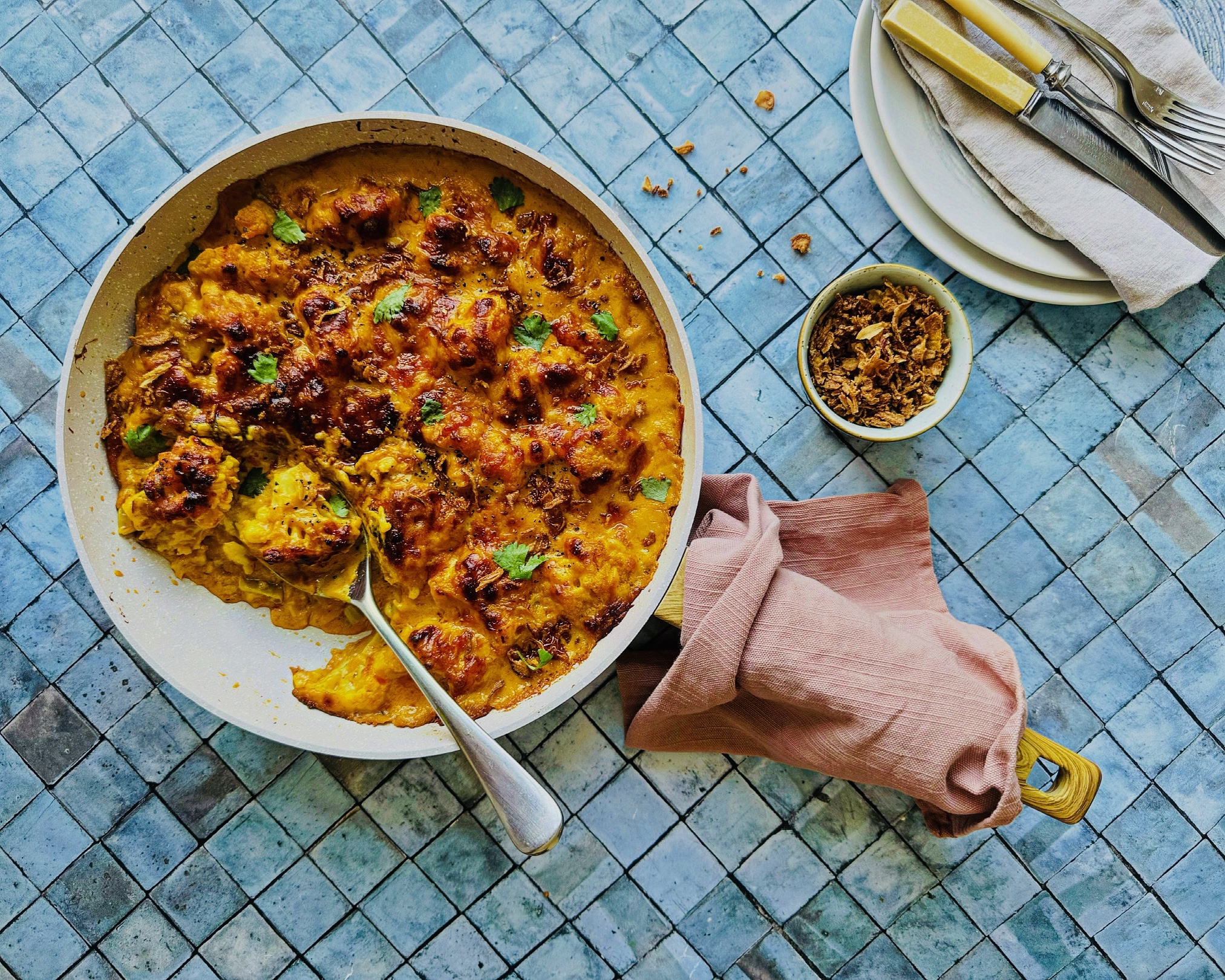 Masala Cauliflower Cheese