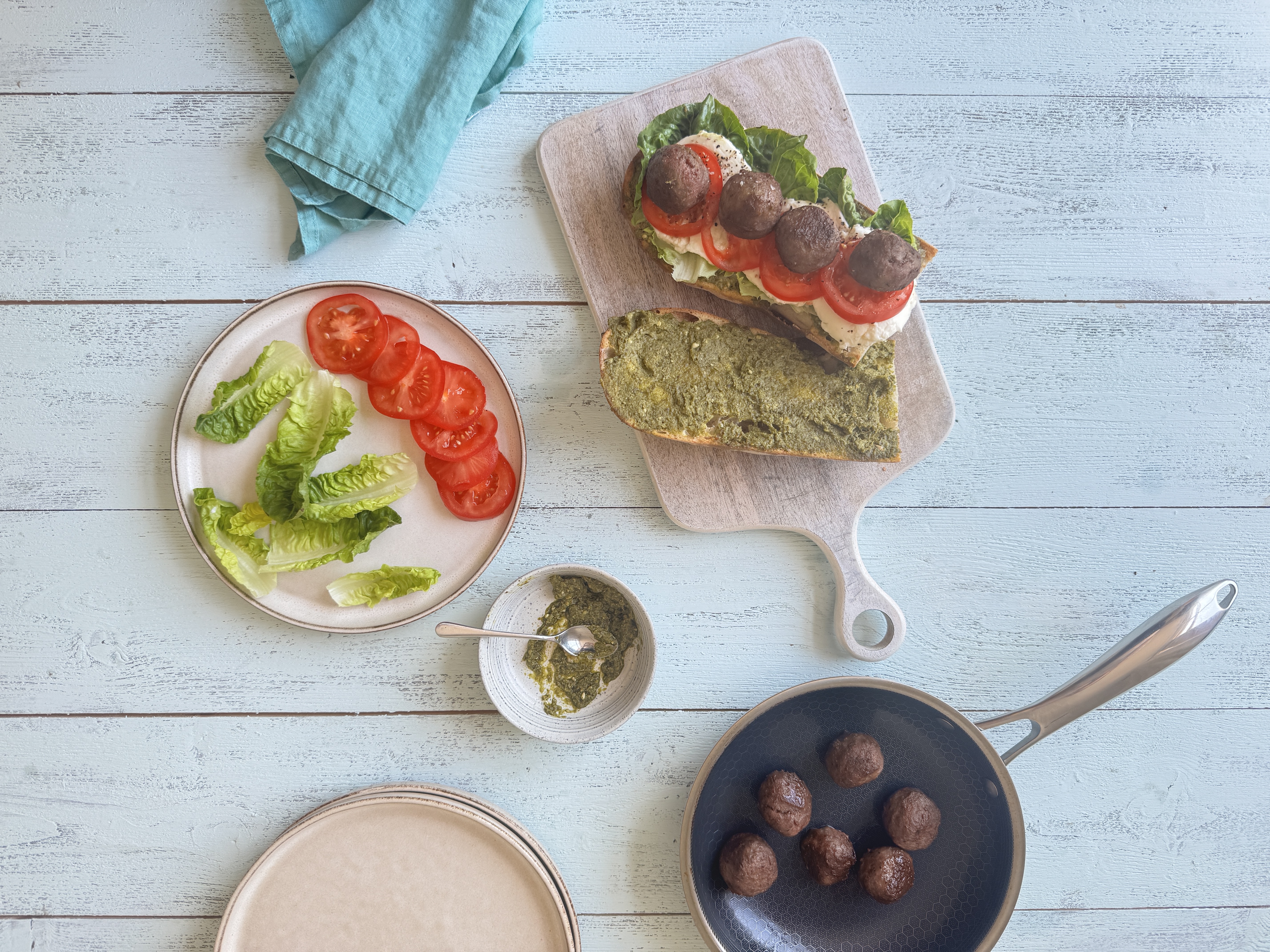 Meatball Caprese Sub