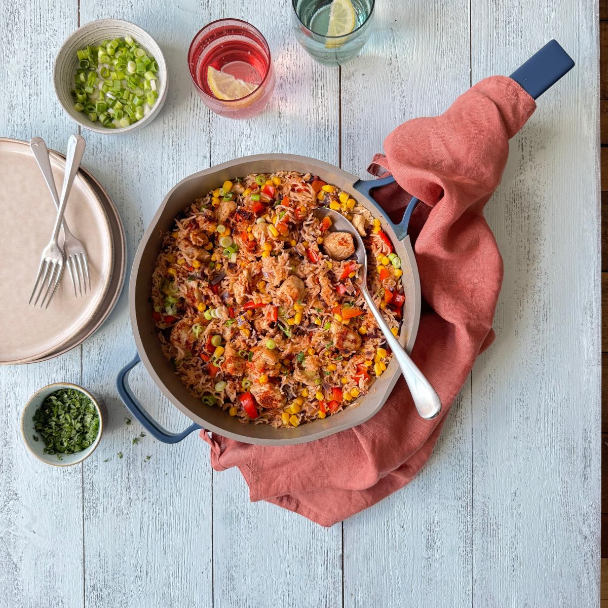 One Pan Cajun Chicken Rice