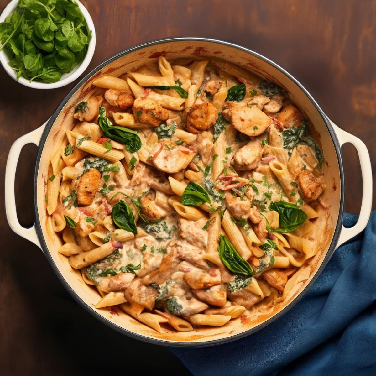 One Pot Chicken Florentine Pasta