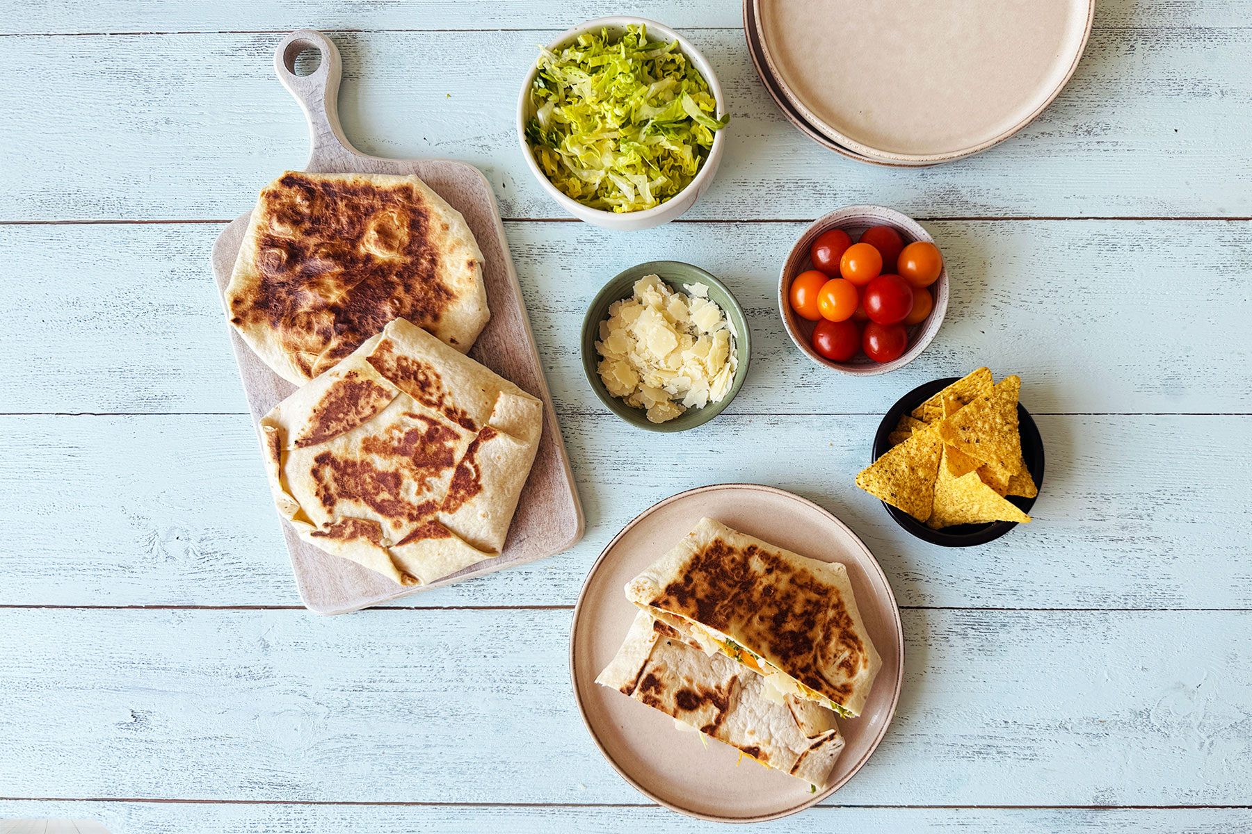 Oyster Chicken Crunch Wraps
