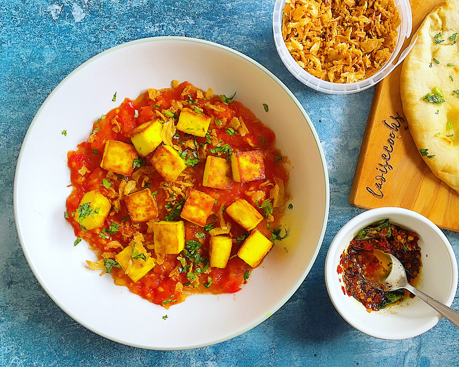 Paneer Con Tomate