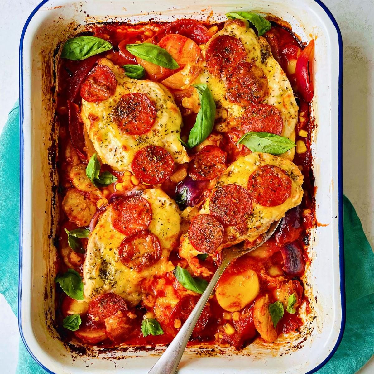 One Tray Pizza Chicken
