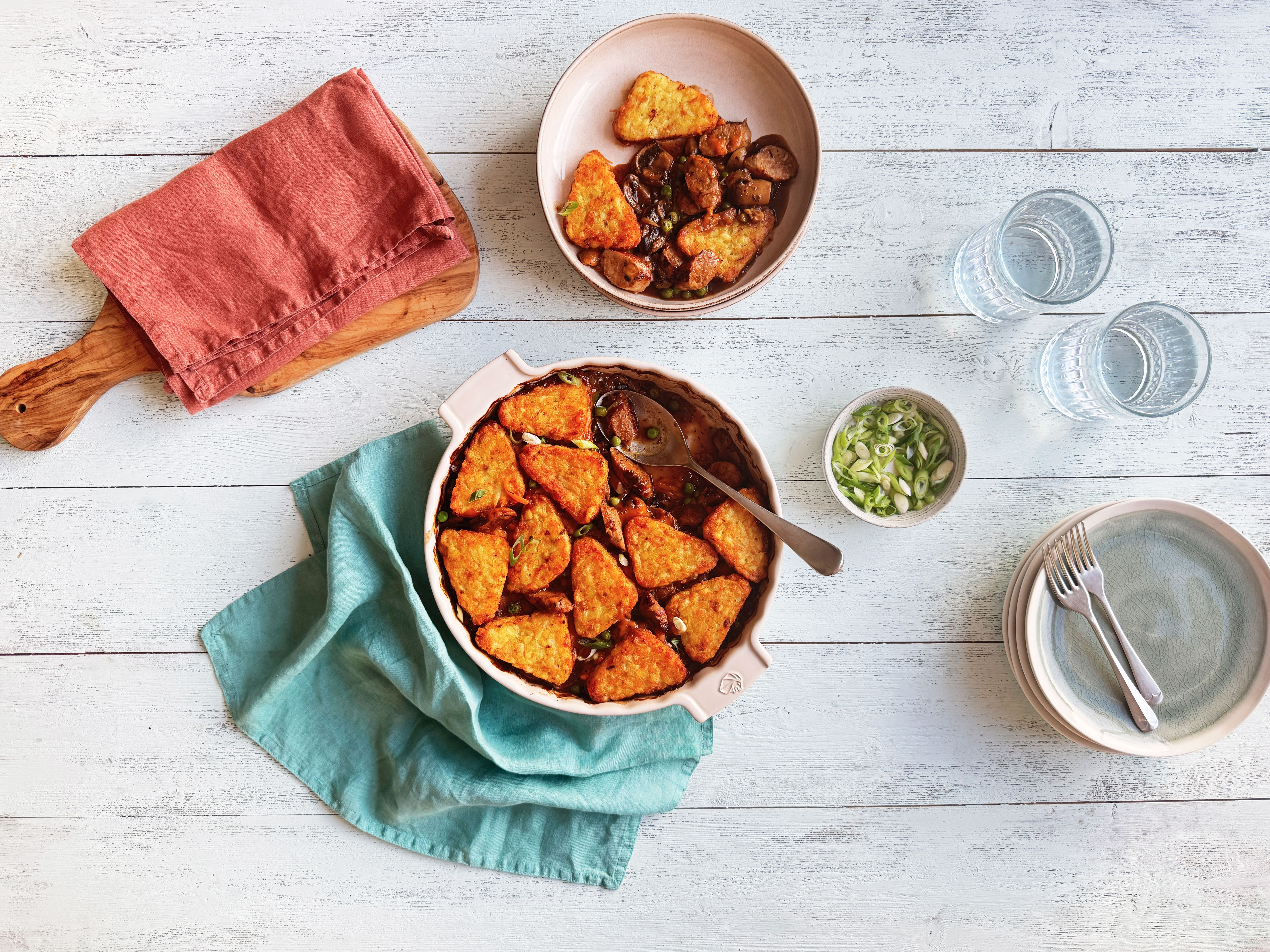 Sausage & Hash Brown Traybake
