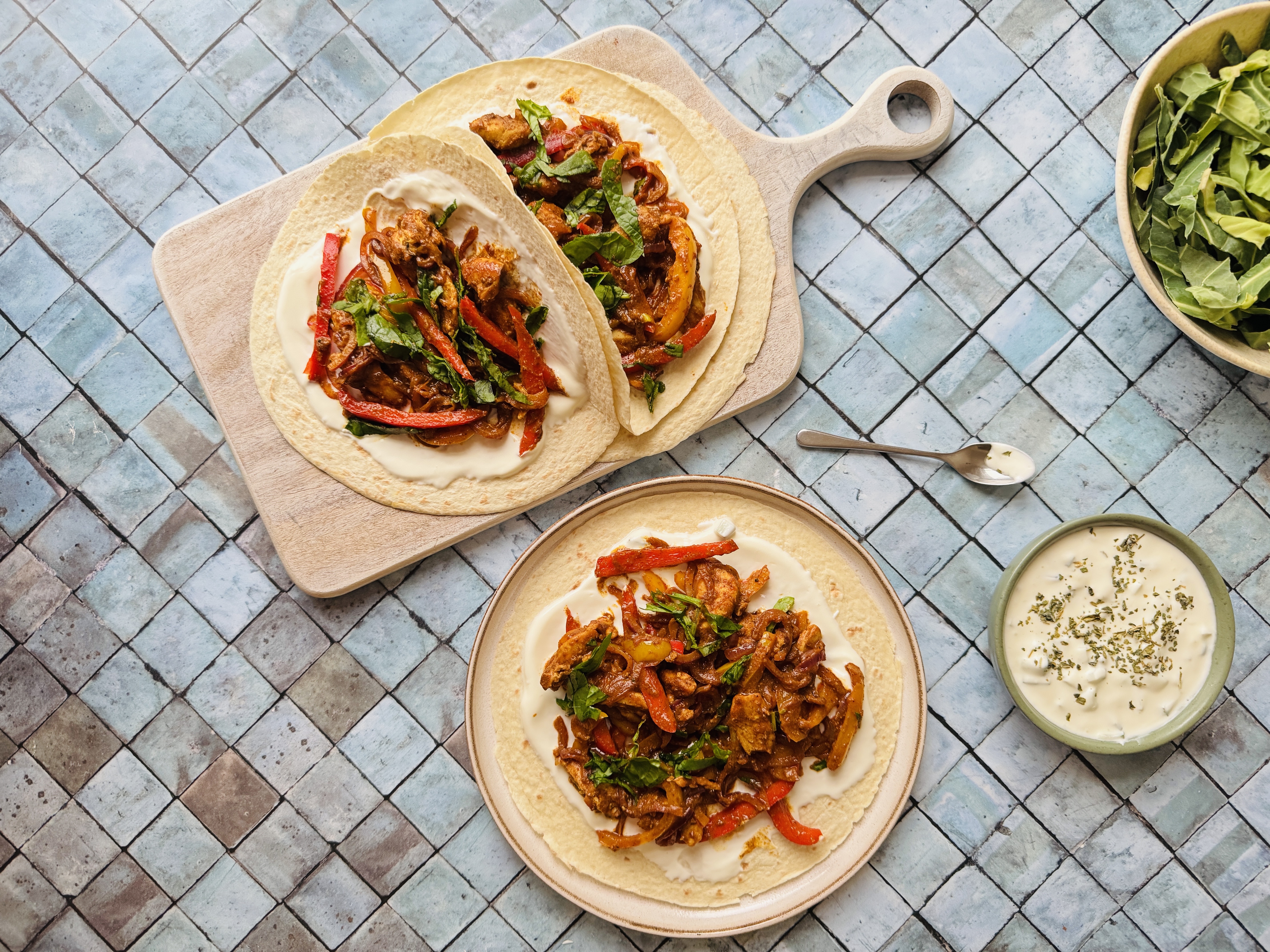Speedy Chicken Tikka Fajitas
