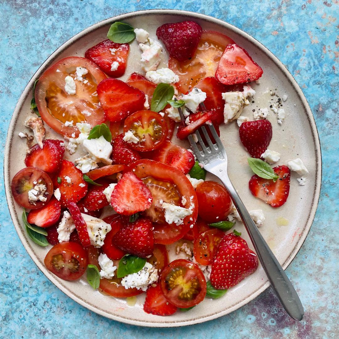 Strawberry, Tomato & Feta Salad