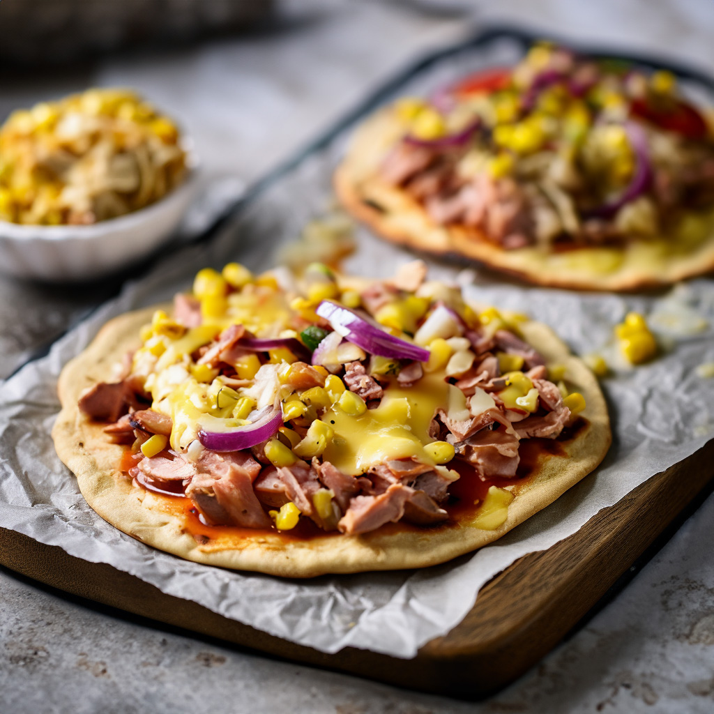 Tuna Melt Tortilla Pizzas