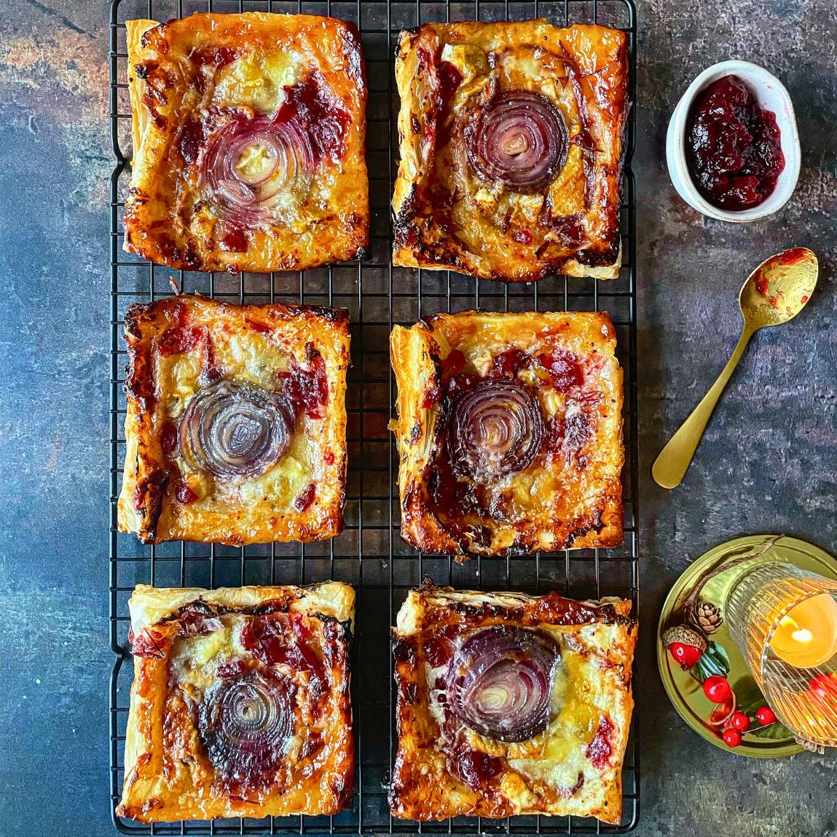 Upside Down Festive Pastry Tarts