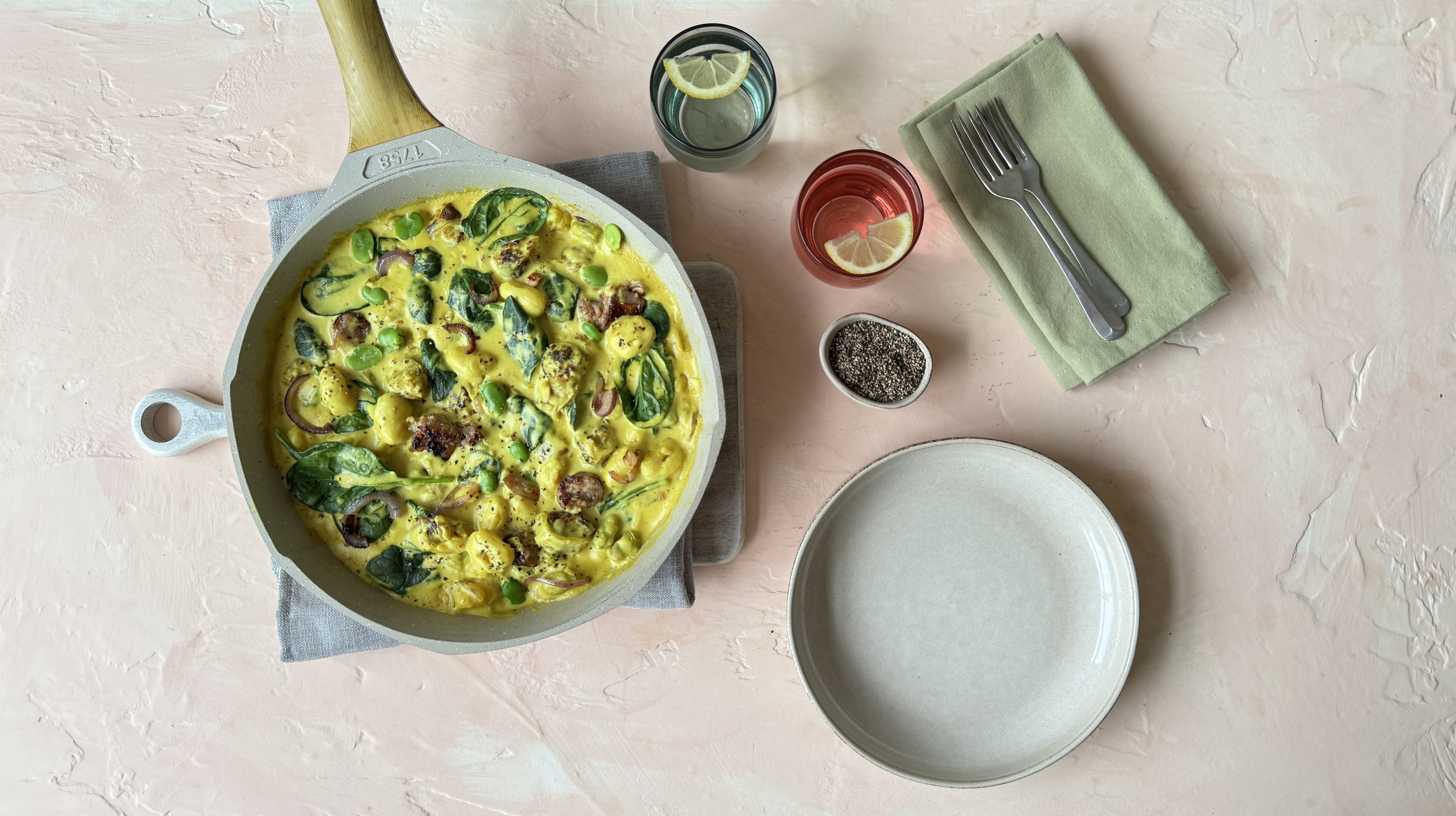 Speedy Creamy Sausage Gnocchi