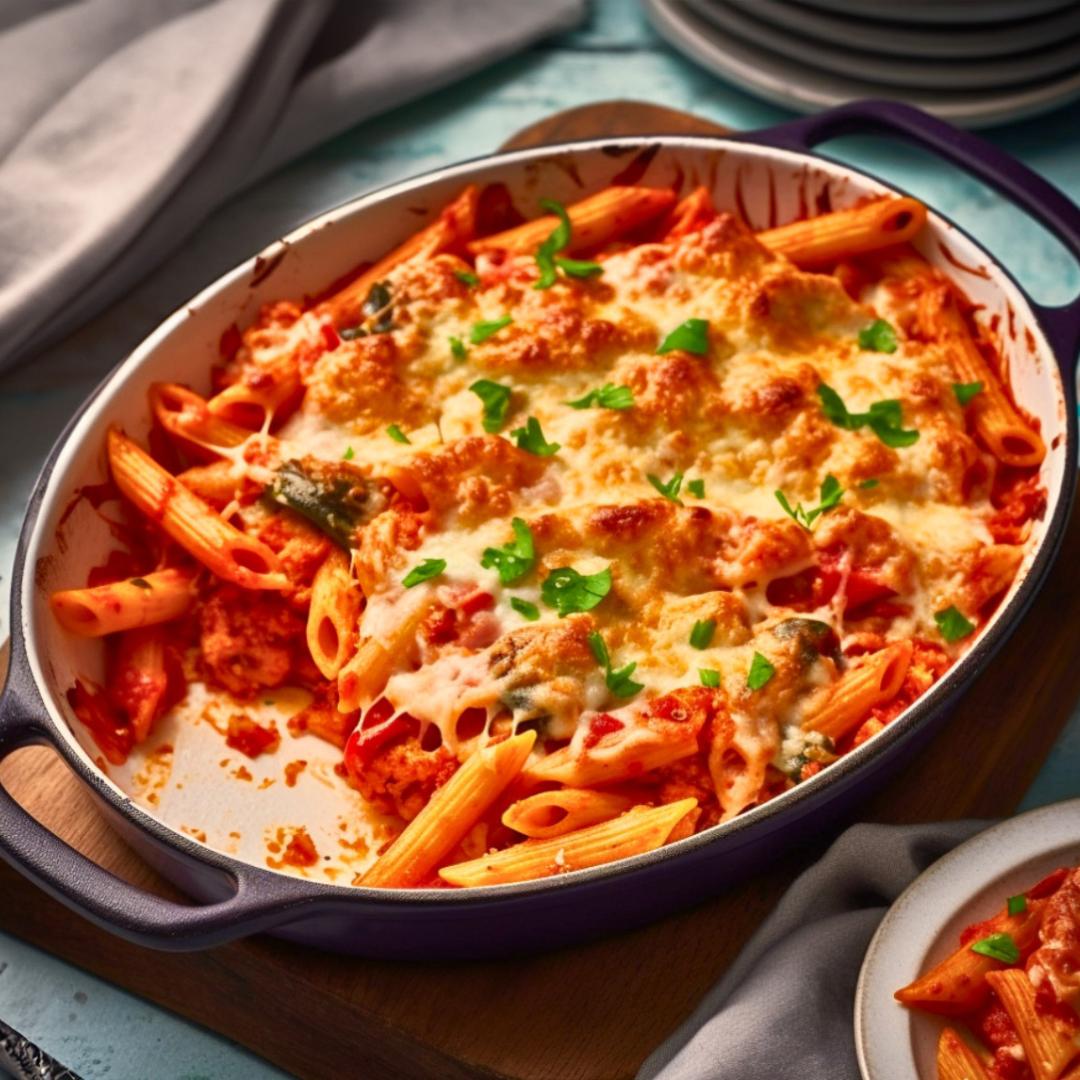 Tuna & Tomato Pasta Bake