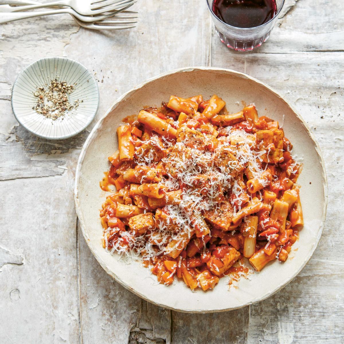 Instant Pot Vegan Tempeh Bolognese